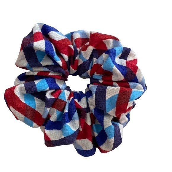 Hair Scrunchie. Multicolor. XL. 4th Of July. Patriotic. America. Holiday. Cute - Picture 11 of 14